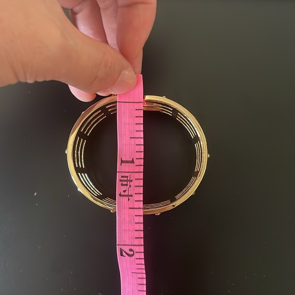 18K Gold Plated Cuff Bracelet- Women - Picture 6 of 7